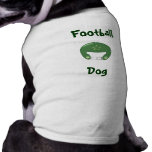 Grünes Fußball-Hundehemd Hund Tshirts