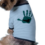 grünes Licht des Snowboard Hunde Shirts