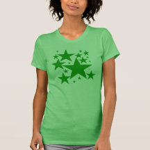 Grünes Stern-T-Shirt