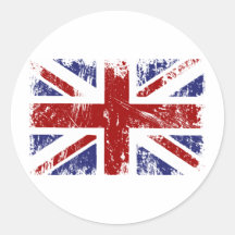 Grunge britannique de punk de drapeau adhésifs