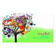 ♥♥♥♥ grunge de trimmers d'arbre de PixDezines Cartes De Visite Professionnelles