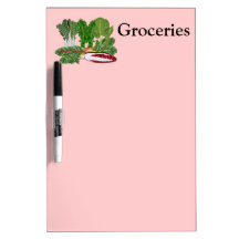 Grüntöneveggie-Liebhaber-Gemüse-Lebensmittelgeschä Whiteboards