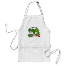 Grüntöneveggie-Liebhaber-Gemüse Schürzen