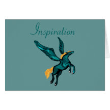 Gruß-Karte Pegasus (Inspiration)