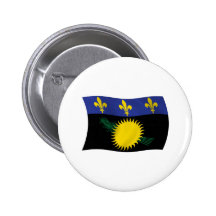 Guadeloupe-Flaggen-Knopf Button