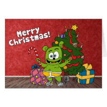 Gummibär frohe Weihnacht-Karte