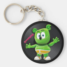 Gummibär Vinylaufzeichnung DJ Keychain Schlüsselbänder