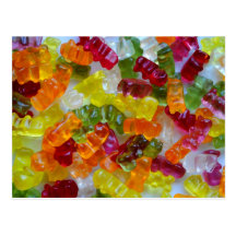 Gummibärchen Postkarten