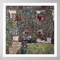 Gustav Klimt ~ Stein-Haus-Plakat