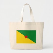 Guyane Flagge GF Leinentasche