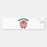 haaapy - happy pig autoaufkleber