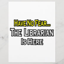 Haben Sie keine Furcht, der Bibliothekar ist hier Flyerdruck