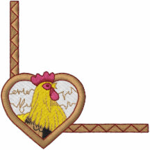 Hahn im Herzen Freizeitjacke
