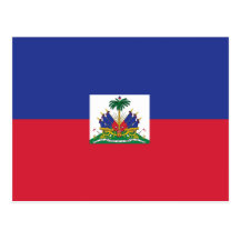 Haitianische Flaggen-Postkarte