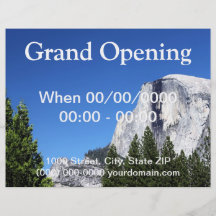 Halbe Haube Yosemite Personalisierte Flyer