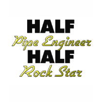 Halber Rohr-Ingenieur-halber Rockstar