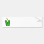 Hälfte grüner Pfeffer- Autosticker