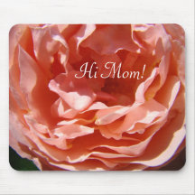 Hallo Mamma! Rosa Rosen-Blume mousepad Rosen mit B