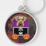Halloween - gerade ein Lil gespenstisch - Airedale Schlüsselbänder