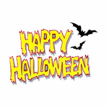 Halloween heureux avec les battes yellow.png photo sculpture