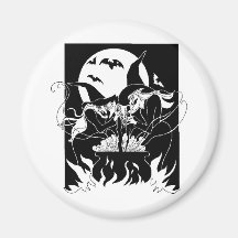 Halloween-Hexen Magnete