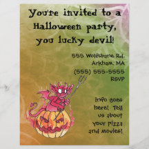 Halloween-Kobold-Party Einladungs-Flyer