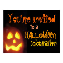 Halloween-Party-Einladung Postkarten