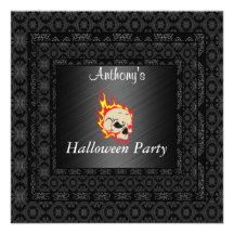 Halloween-Party-Einladungs-Schwarzes