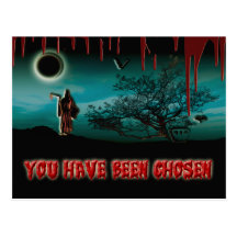 Halloween-Partyeinladungen - fertigen Sie Schablon Postkarte
