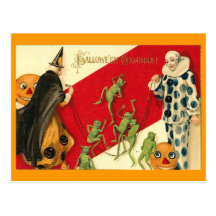 Halloween vintage carte postale