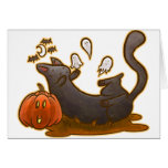 Hallowwen espiègle Kitty Carte