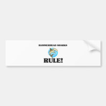 HAMMERHAI-HAIFISCHE Regel! Auto Aufkleber