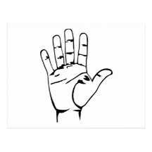 Hand Postkarten