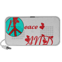 HAPPINESS PEACE AND LOVE.png Tragbare Speaker