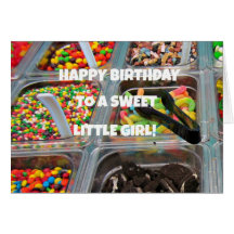Happy Birthday to a Sweet Little Girl Greeting Card