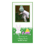 Happy Easter Bunny and Baby Duck Photo Card