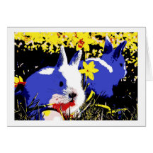 Happy Easter Card Pop Art Karten