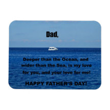 Happy Father's Day to Dad Rectangular Magnet
