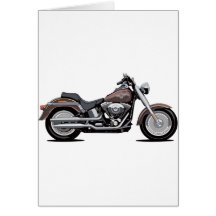 Harley Davidson-Fett-Junge Grußkarten