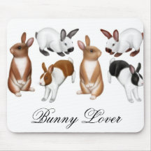 Häschen-Liebhaber Mousepad