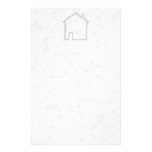 Haus-Skizze. Grau Druckpapiere