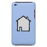 Haus-Skizze. Schwarzes und Blau iPod Touch Cover