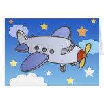 Hautes cartes de voeux volantes d'avion