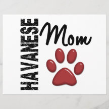 Havanese Mamma 2 Personalisierte Flyer