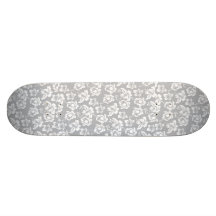 Hawaiische weiße Blume Personalisierte Skateboarddecks