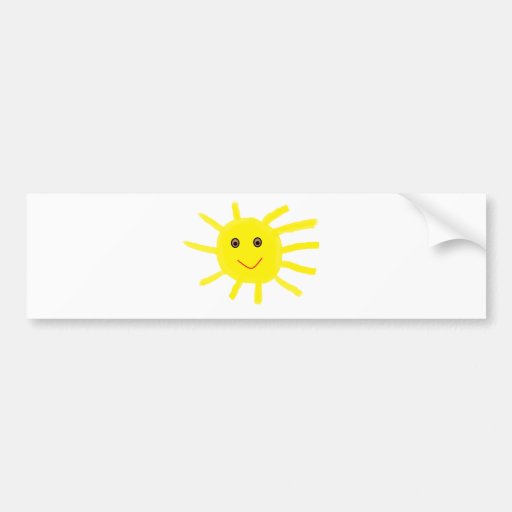 He Sonnenschein Auto Sticker