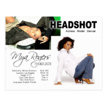 Headshot pour l'acteur du model | cartes postales