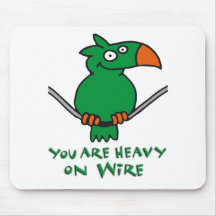 heavy on wire - schwer auf draht mauspads