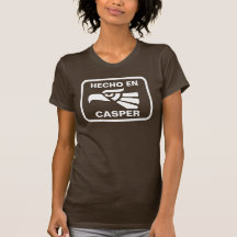 Hecho en Casper personalizado Gewohnheit personali Tshirt