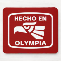 Hecho en-Olympia personalizado Gewohnheit personal Mauspads